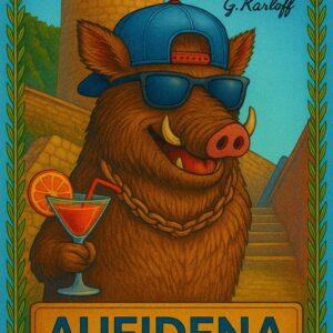 Edizione Limitata "Aufindea Animals" – Formato A5 (148 × 210 mm) CINGHIALE