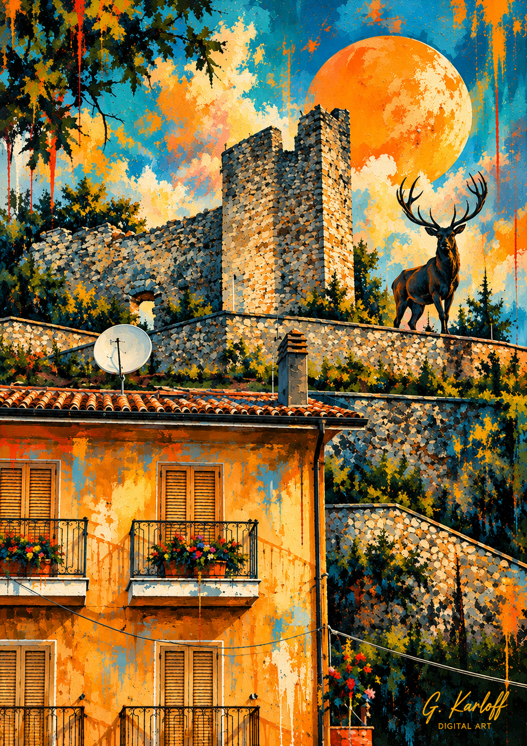 ALFEDENA Il Castello e il cervo Guardiano
