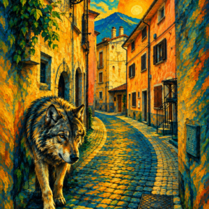 ALFEDENA Il lupo della via